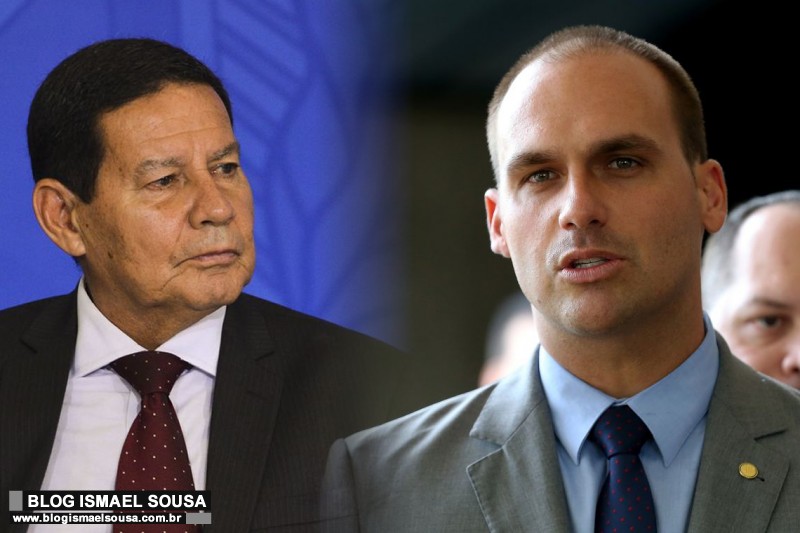 General MourÃ£o e Eduardo Bolsonaro cumprem agenda em Natal