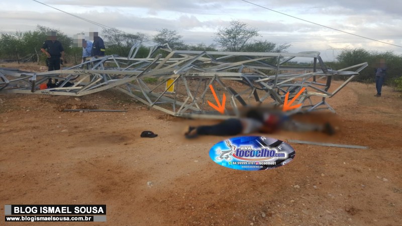 Dois corpos sÃ£o encontrados ao lado de torres de transmissÃ£o em IpanguaÃ§u