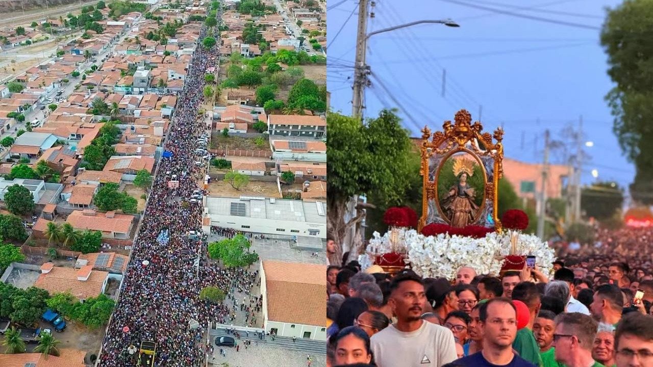 Procissão de Santa Luzia reúne cerca de 160 mil fiéis e encerra festejos da padroeira de Mossoró