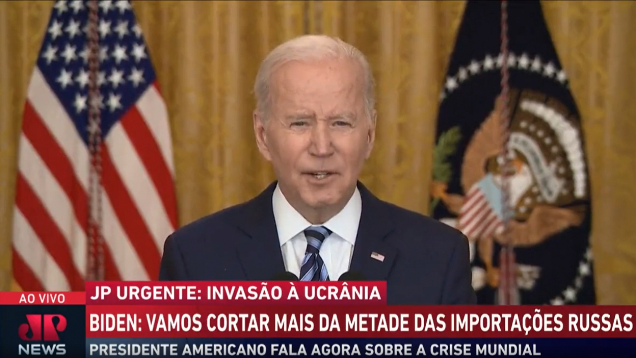 URGENTE: Biden fala na “maior sanção econômica já vista na história”