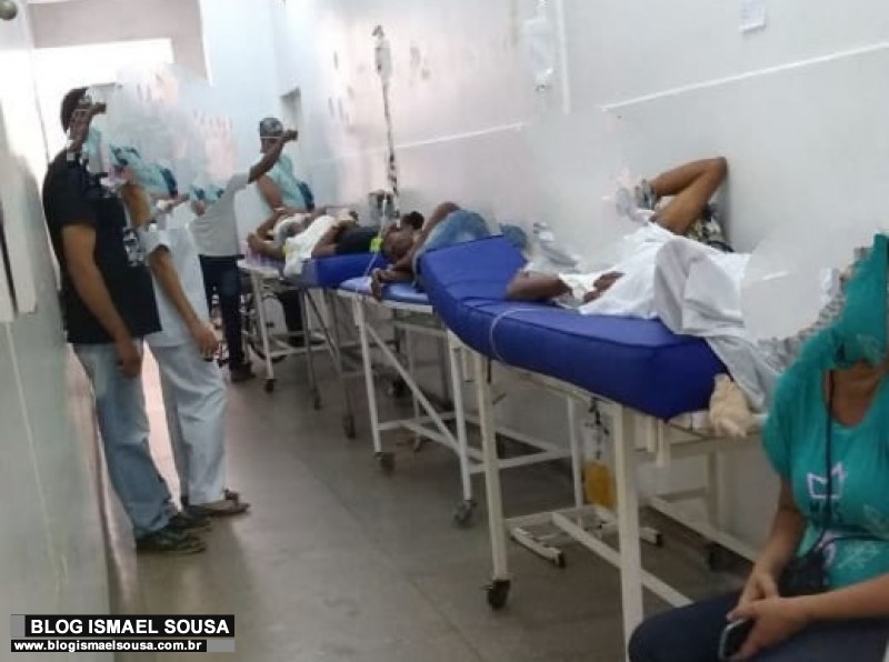 Corredores continuam lotados de pacientes no HRTM