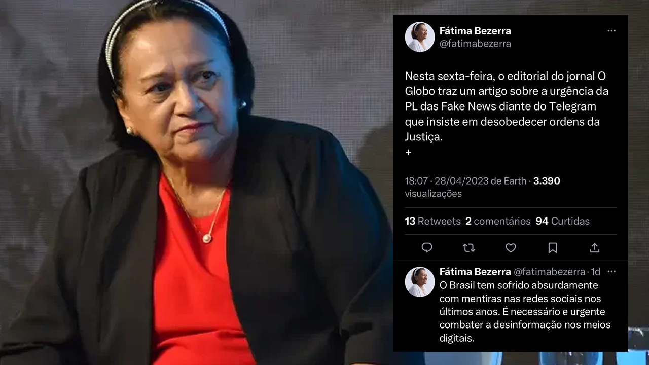 Perigo: Fátima entra na luta pela PL da Censura