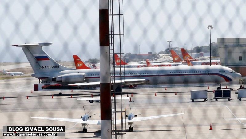 Dois aviÃµes russos chegam Ã  Venezuela com militares e equipamentos