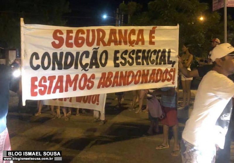 Moradores do Aeroporto II realizam protesto por seguranÃ§a e infraestrutura