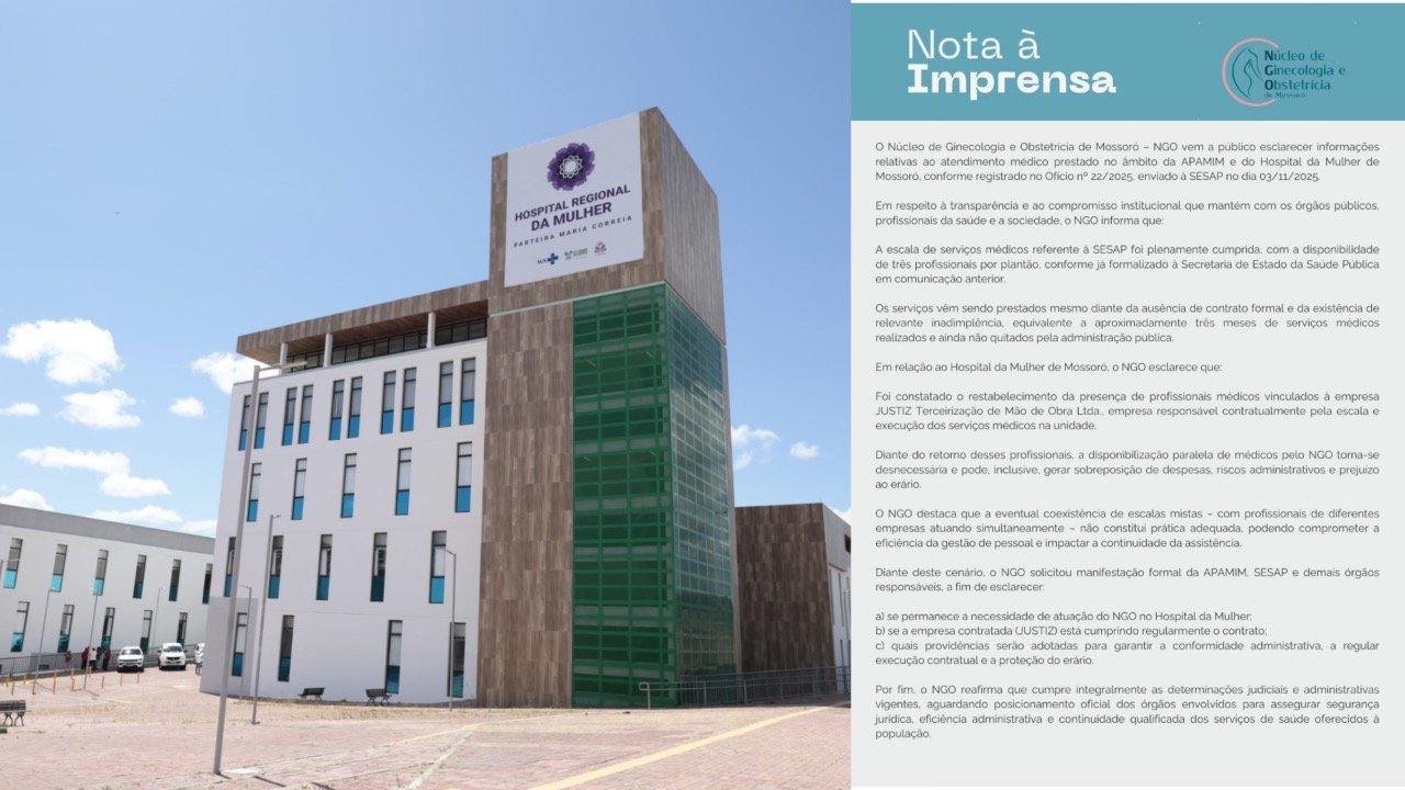 Crise na obstetrícia expõe disputa contratual e inadimplência em Mossoró