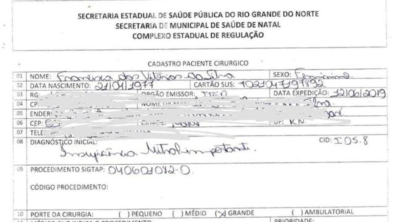 Descaso: Mulher de 46 anos precisa de cirurgia cardíaca com urgência no RN