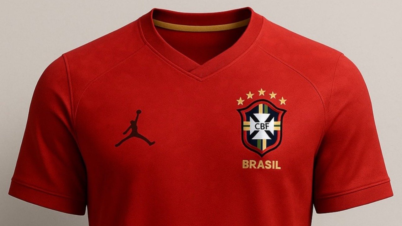Segunda camisa da Seleção Brasileira será vermelha