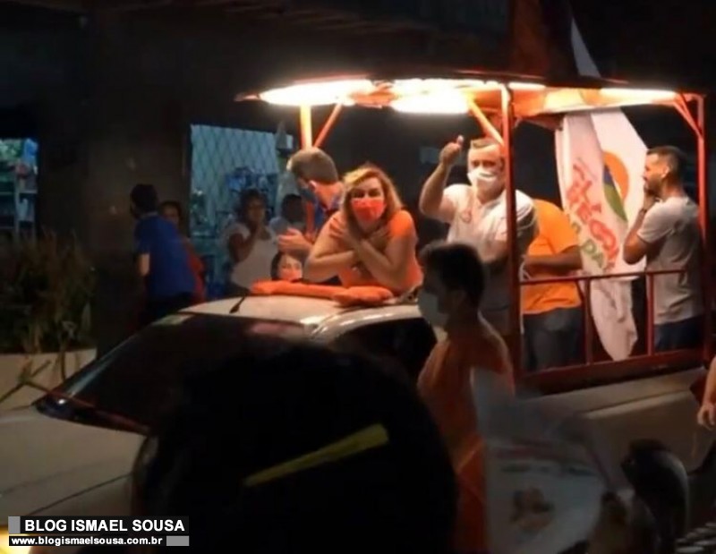 ClÃ¡udia Regina comanda carreata na Estrada da Raiz