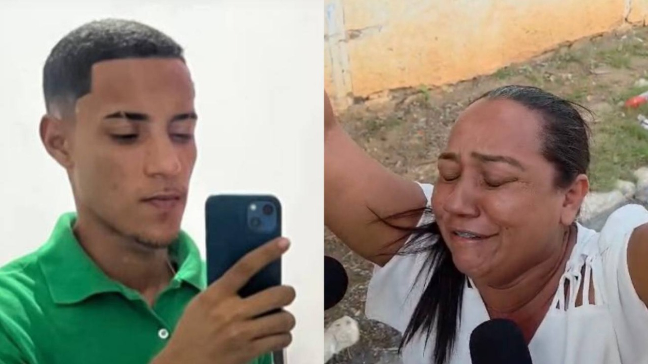 Em prantos, mãe pede ajuda para localizar corpo do filho raptado no Alto da Pelonha, em Mossoró