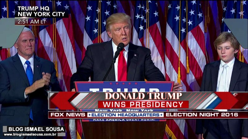 Trump Ã© eleito presidente dos Estados Unidos