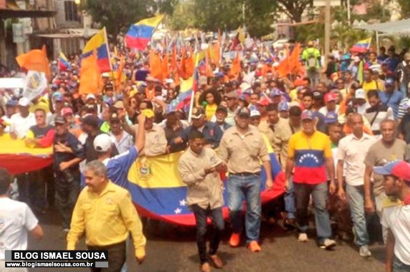 "Se continuarmos, nada nos pararÃ¡", diz Juan GuaidÃ³ em nova manifestaÃ§Ã£o