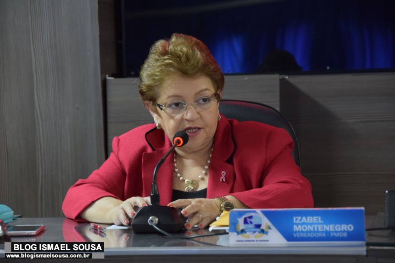 Em votaÃ§Ã£o com chapa Ãºnica, Izabel Montenegro Ã© reeleita presidente da CÃ¢mara