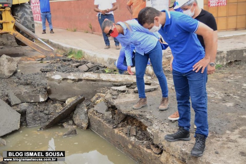 Allyson Bezerra fiscaliza obras de desobstruÃ§Ã£o de galerias do entorno da Cobal
