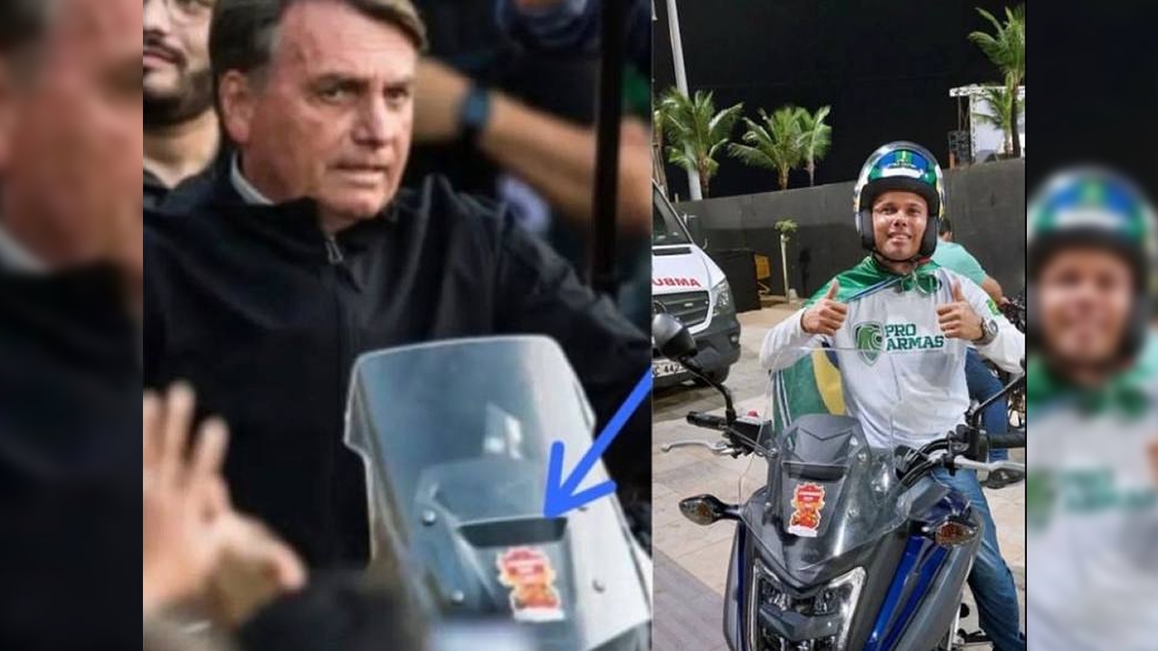 Moto pilotada por Bolsonaro em Fortaleza pertence a mossoroense
