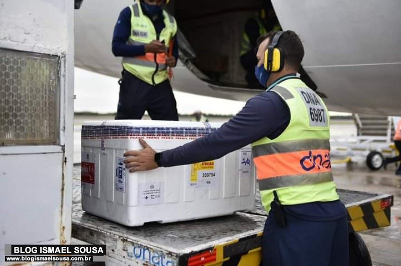 MinistÃ©rio da SaÃºde envia amanhÃ£ mais 46 mil doses da vacina Coronavac ao RN