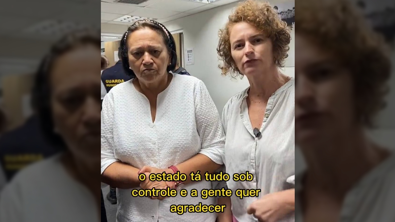 Isolda mente ao afirmar que 'o Estado está tudo sob controle'