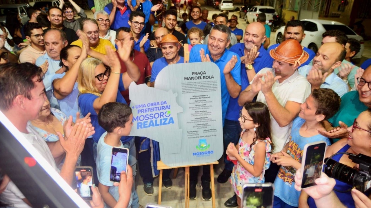 Allyson Bezerra entrega revitalização da Praça dos Pintos