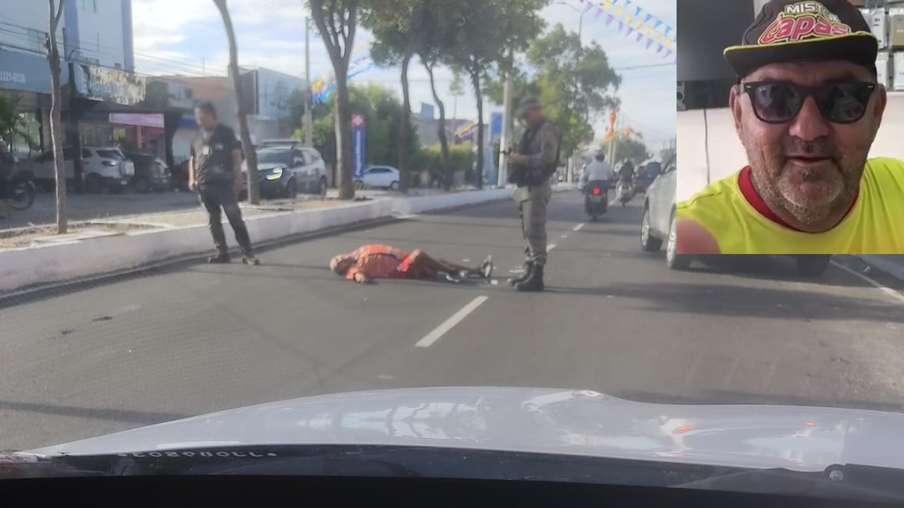 'Paulo Doido' é levado ao HRTM após cair na Avenida Presidente Dutra