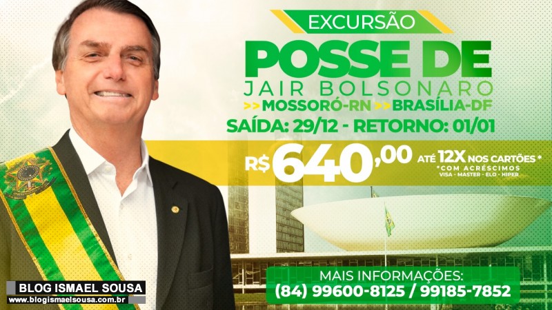 Apoiadores de Bolsonaro em MossorÃ³ preparam excursÃ£o para acompanhar posse em BrasÃ­lia
