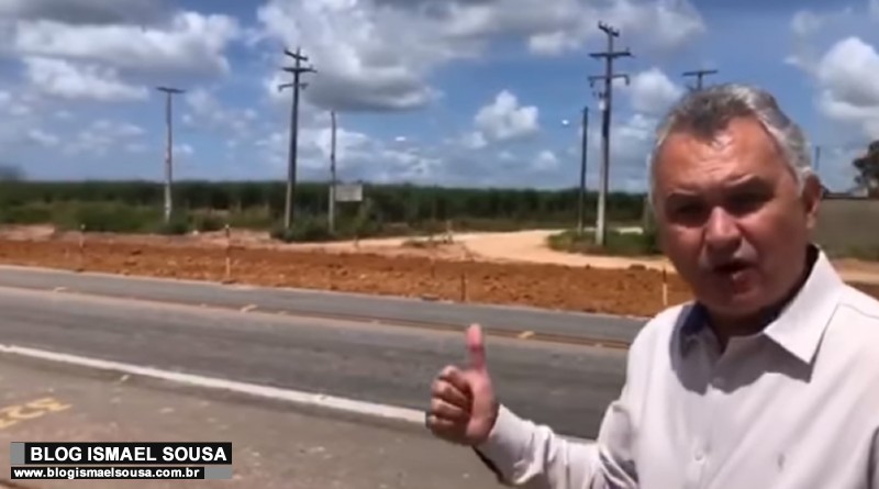 General GirÃ£o acompanha obras de duplicaÃ§Ã£o da Reta Tabajara