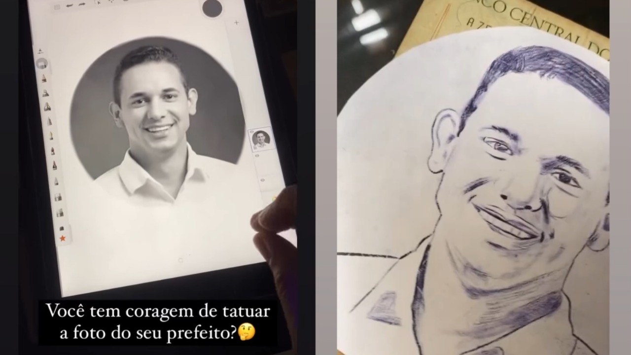 Tatuar o rosto do prefeito? Aí tá de sacanagem, véi...