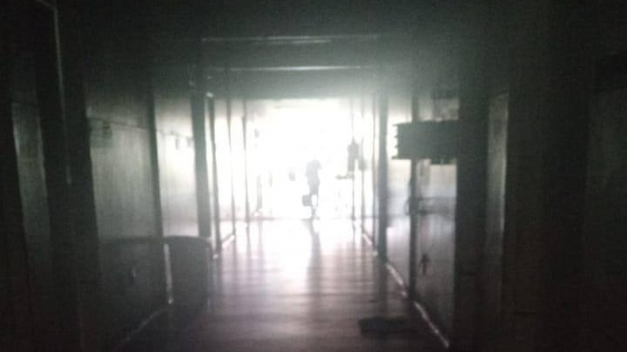 Sem energia, o cenário é de terror no HRTM 