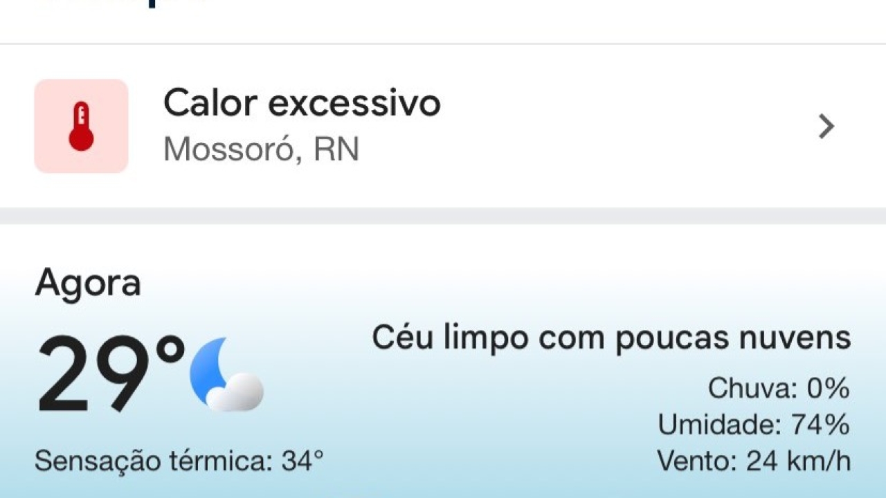 Calor infernal em Mossoró