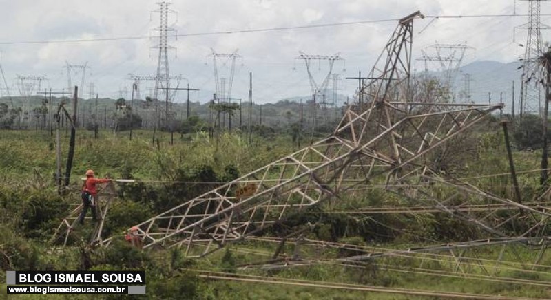 Criminosos derrubam torre de transmissÃ£o e explodem uma concessionÃ¡ria no CearÃ¡