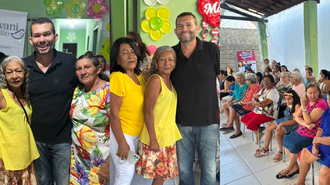Festa no Conselho Comunitário das Barrocas celebra o Dia das Mães com apoio de Geovani do Melão 