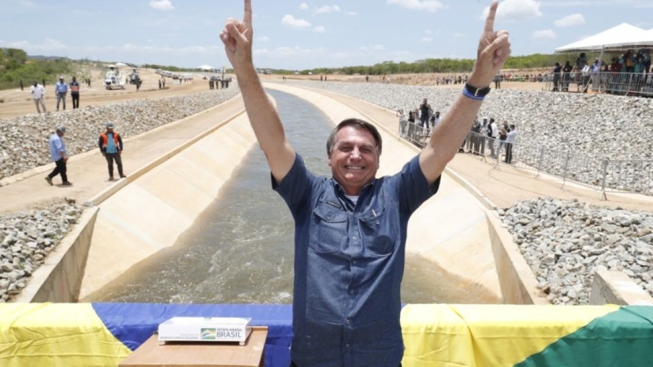 Bolsonaro exalta conclusão das obras de eixos principais da Transposição do São Francisco