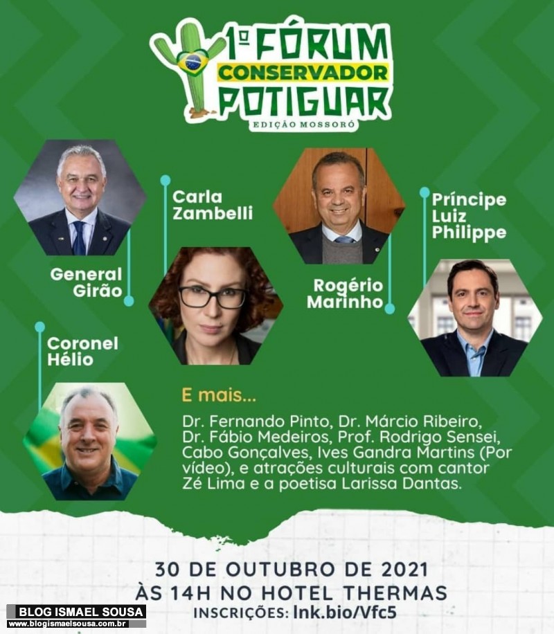 Mossoró recebe primeira edição do Fórum Conservador Potiguar neste sábado (30)