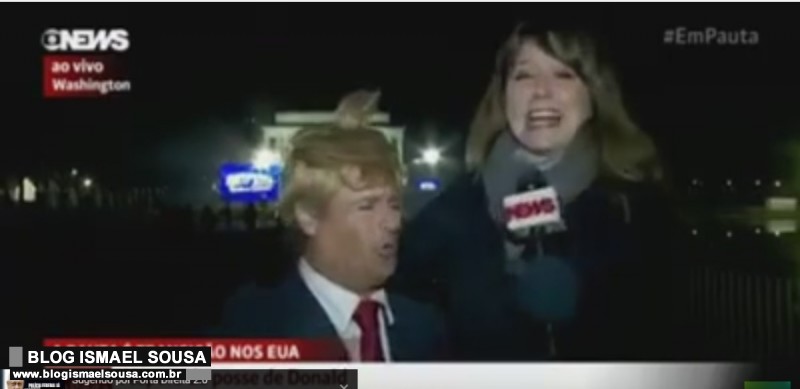 RepÃ³rter da GloboNews Ã© enganada por Vesgo, do PÃ¢nico, ao vivo