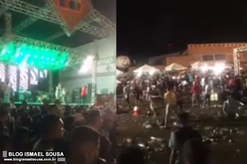 Brigas, tiros e morte interrompem apresentaÃ§Ã£o da banda Grafith no carnaval de Tibau