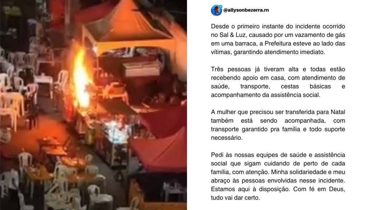 Após quatro dias de silêncio, Allyson se manifesta sobre explosão durante o Sal & Luz