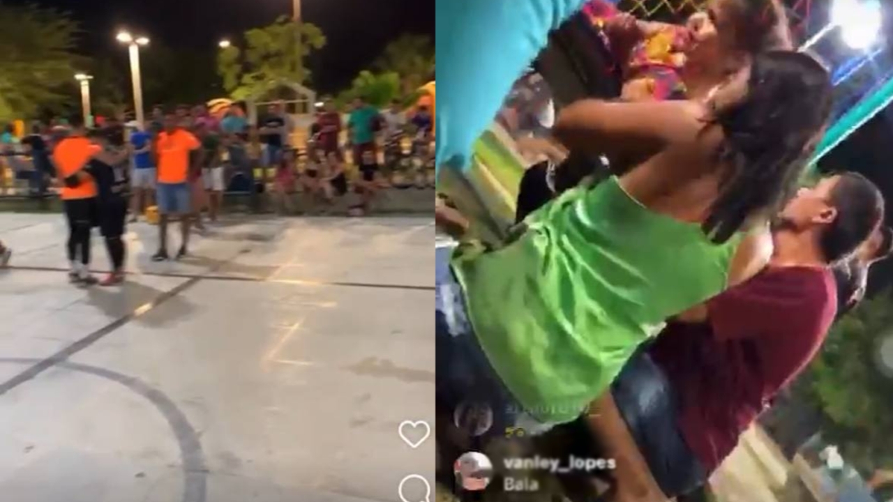 Tiros interrompem partida de futebol em praça de Mossoró; desespero dos jovens foi transmitido em live