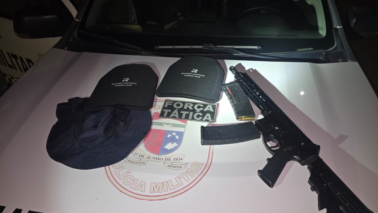 Arsenal de guerra: Polícia apreende fuzil e granada em operação na zona rural de Mossoró
