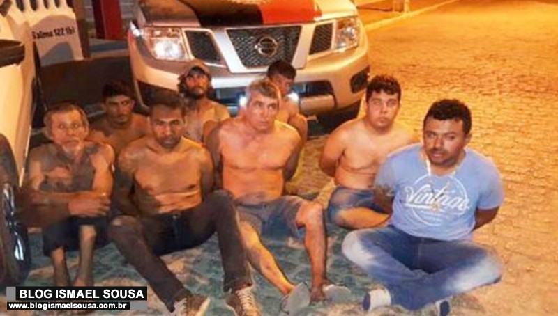 PolÃ­cia da ParaÃ­ba prende quadrilha suspeita de atacar bancos e base da PM em BaraÃºna