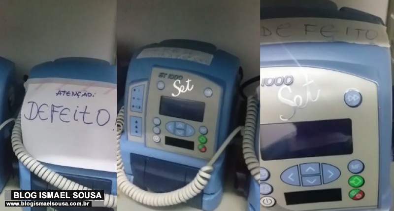 DESCASO: Maioria das bombas de infusÃ£o do HRTM estÃ£o quebradas