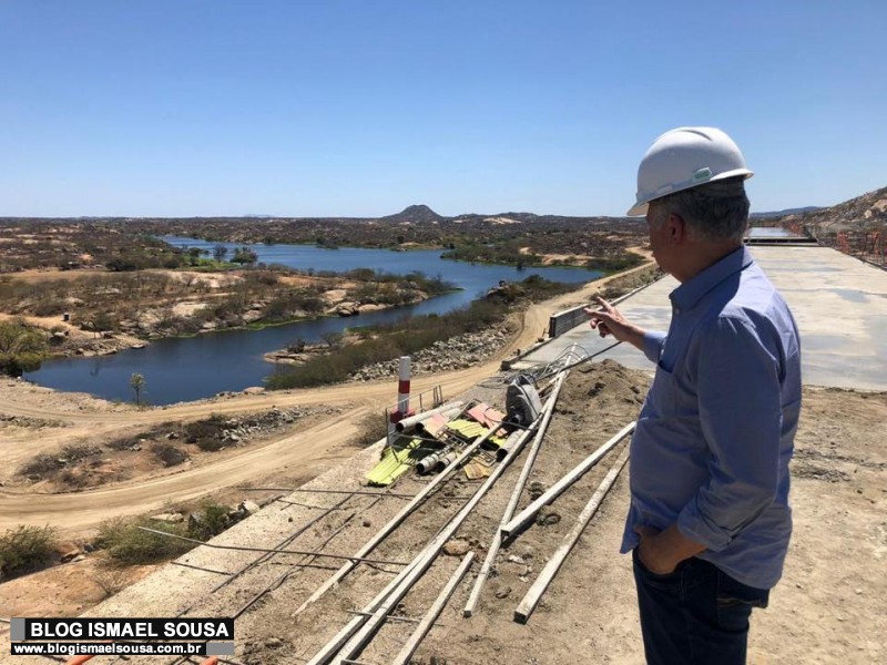 General fiscaliza obras da Barragem de Oiticica pela oitava vez e cobra ação do Estado