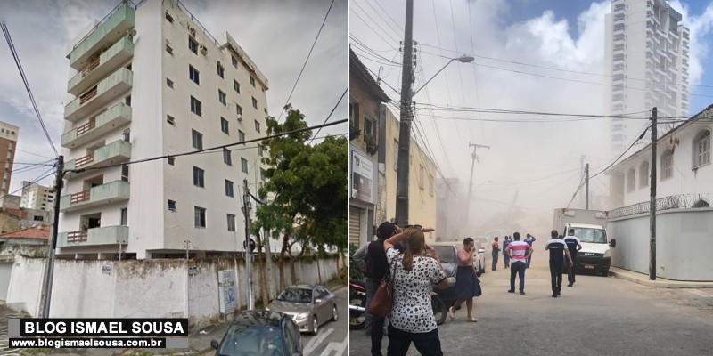 PrÃ©dio de sete andares desaba em Fortaleza-CE