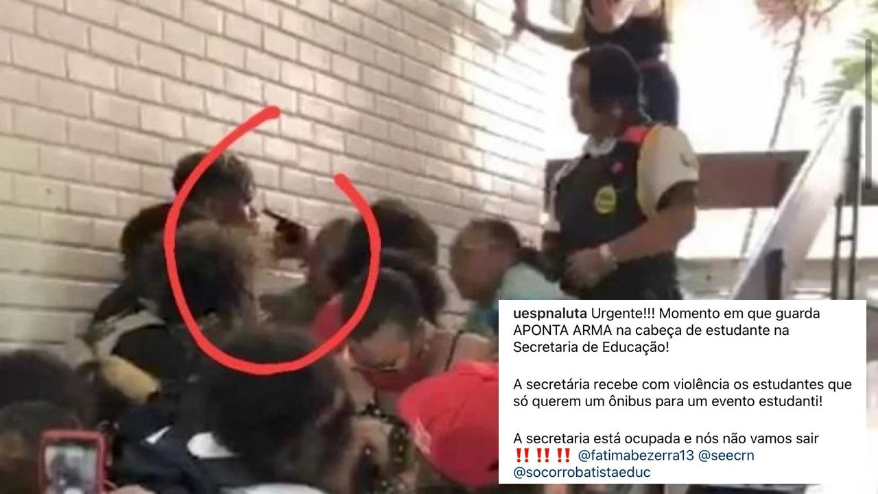URGENTE: Estudantes invadem Secretaria Estadual de Educação e acusam seguranças de agressão