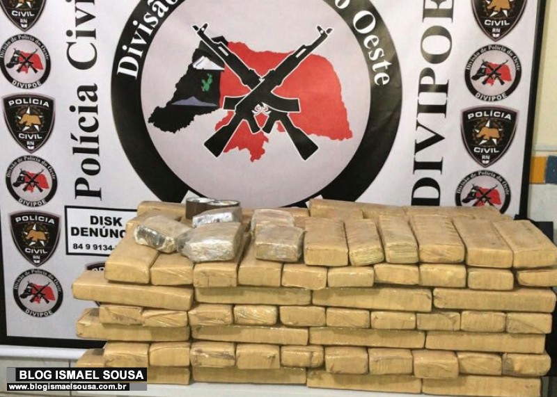 PolÃ­cia Civil apreende aproximadamente 130 quilos de maconha em MossorÃ³