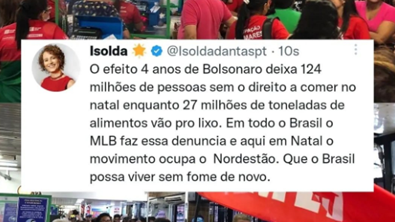 Isolda sai em defesa de invasão em supermercados 