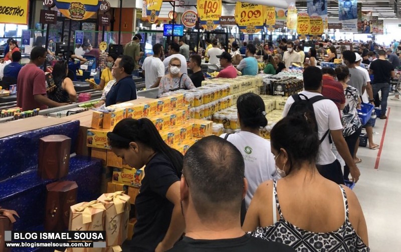 DeterminaÃ§Ã£o do Governo do RN gera correria aos supermercados
