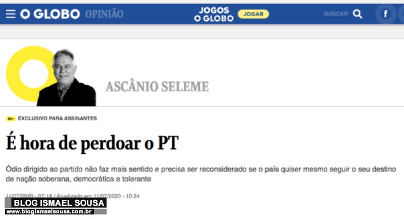 VocÃª estÃ¡ disposto a perdoar o PT?