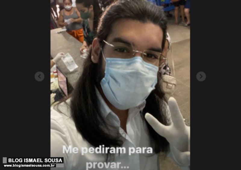 Modelo que tomou vacina afirma que trabalha na saÃºde: "Que hipocrisia Ã© essa de que nÃ£o posso tomar vacina?" 