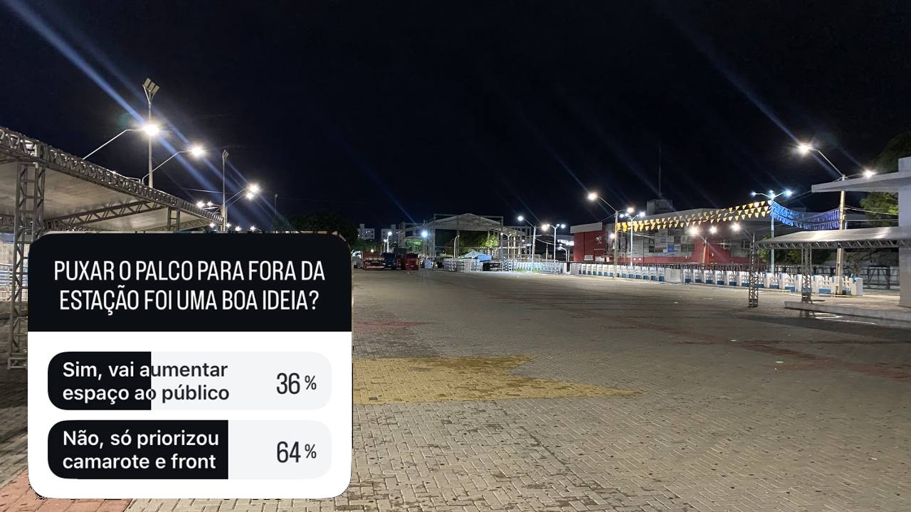 MCJ 2025: Leitores do Blog rejeitam mudança de palco e veem favorecimento a camarotes