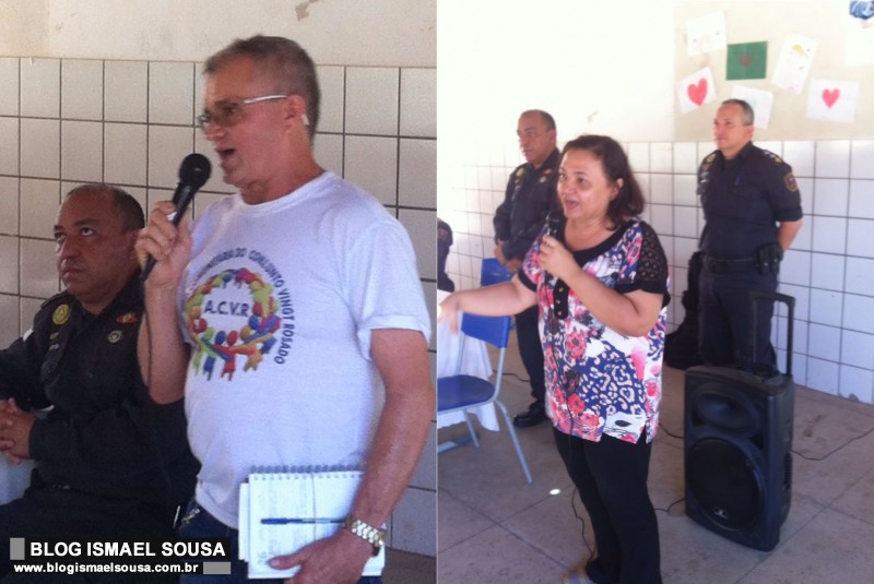 ApÃ³s arrastÃ£o em escola, polÃ­cia discute seguranÃ§a pÃºblica com moradores do Vingt Rosado