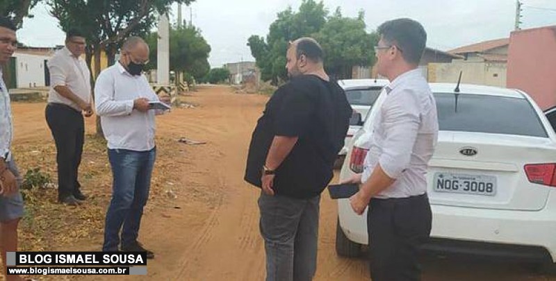 Vereador Gideon Ismaias cobra conclusÃ£o de obras pavimentaÃ§Ã£o na Pousada dos Thermas