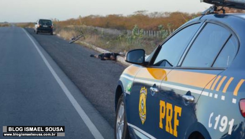 Ciclista Ã© atropelado e morto na BR-110 em MossorÃ³